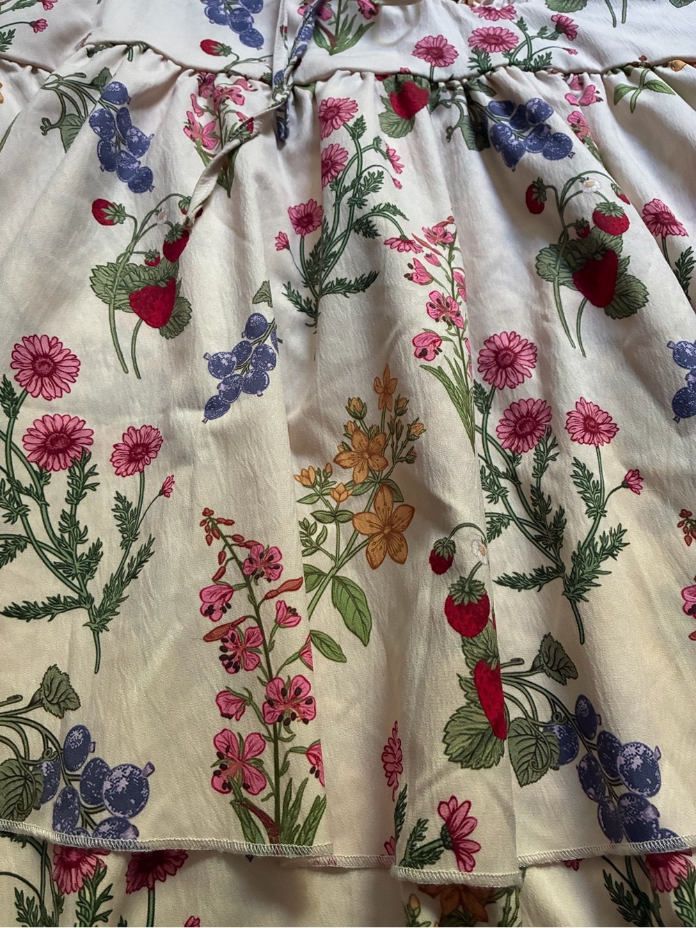 NWOT Cider Strawberry Floral Mini Dress (2XL) - Picture 2 of 5